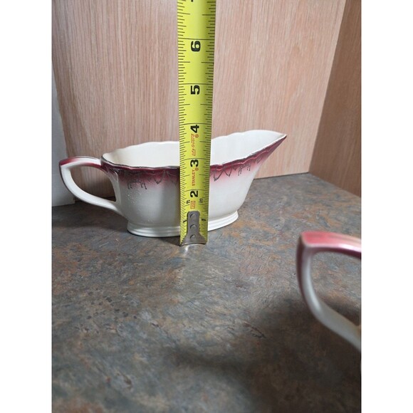 Royal National Brotherhood Operative Potters Gravy &/Creamer Hand Painted - Picture 13 of 13